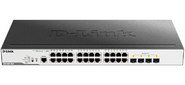 Коммутатор D-Link Switch DGS-3000-28LP / B1A Управляемый коммутатор 2 уровня с 24 портами 10 / 100 / 1000Base-T и 4 портами 1000Base-X SFP  (24 порта с подде