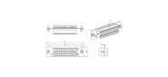 Hyperline FO-FPM-W120H32-24LC-BL Панель для FO-19BX с 24 LC адаптерами,  24 волокна,  одномод OS1 / OS2,  120x32 мм,  адаптеры цвета синий  (blue)