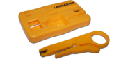 Монтажная площадка LANMASTER  (LAN-OK-FIX) для кейстоунов с инструментом для разделки кабеля