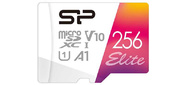 Флеш карта microSD 256GB Silicon Power Elite A1 microSDXC Class 10 UHS-I U3 100 Mb / s  (SD адаптер)