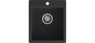 GRANFEST Мойка URBAN 242 1-чаша 420*490мм, монтаж: врезной, материал: кварц, цвет: черный