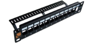Патч-панель наборная 10",  неэкранированная,  12 портов,  1U