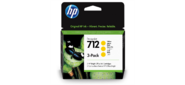 Картридж струйный HP 712 3ED79A желтый x3упак. (29мл) для HP DJ Т230 / 630