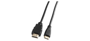 Кабель аудио-видео Buro mini-HDMI  (m) / HDMI  (m) 1.5м. черный  (BHP-MINHDMI-1.5)