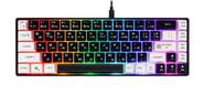 Defender Игровая клавиатура проводная Aris GK-349 RU, черн / бел, 68кн+FN, радуж, 1.5м_1