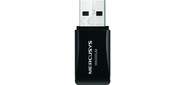 Адаптер TP-Link MERCUSYS MW300UM 300Mbps Wireless N Mini USB Adapter, Realtek, Mini Size, 2T2R, 2.4GHz, 802.11b / g / n, USB 2.0, 2 internal antennas