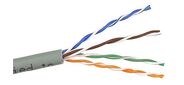 Кабель информационный Lanmaster TWT-5EUTP-XS кат.5е U / UTP не экранированный 4X2X24AWG PVC внутренний 305м серый