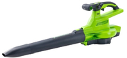 Воздуходувка-измельчитель Greenworks 2406907UG пит.:от аккум. зеленый