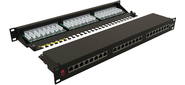 Патч-панель Sysmatrix PP 1901U.S245ES.N 19" 1U 24xRJ45 кат.5E FTP