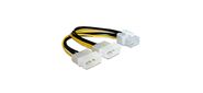 Кабель Cablexpert Разветвитель питания Cablexpert CC-PSU-81,  2хMolex->PCI-Express 8pin,  для подключения в / к PCI-Е  (8pin) к б / п ATX {500}  (087322)