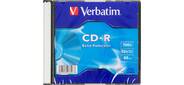 Диск CD-R 700МБ 52x Verbatim 43347 80min Slim