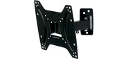 Kromax OPTIMA-203 black {Кронштейн для LED / LCD телевизоров 15"-42", max 25 кг, настенный, 3 ст свободы, наклон +5°-12°, поворот ±90°, от стены 68.5-225 мм, max VESA 200x200 мм}