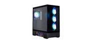 Корпус ZALMAN P40 DS, ATX, BLACK, WINDOW, 9.1-inch LCD screen, 2xCombo (2.5” or 3.5”), 1x2.5”, 1xUSB TYPE-C, 2xUSB3.0, SIDE 3x120mm ARGB, REAR 1x120mm ARGB