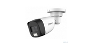 DAHUA DH-HAC-HFW1200CLP-IL-A-0280B-S6 Уличная цилиндрическая HDCVI-видеокамера с интеллектуальной двойной подсветкой 2Мп, объектив 2.8мм, ИК 20м, LED 20м, IP67, корпус: металл, быстрый монтаж