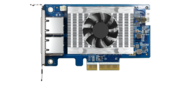 QNAP QXG-10G2T-X710 LAN Expansion Card, PCIe Gen 3, Two 10GbE (10G / 5G / 2.5G / 1G / 100M)) Ports with SR-IOV and iSCSI, Block-based, Supports Multiple Virtual Disk Modes