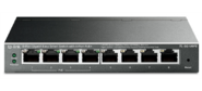 TP-Link TL-SG108PE 8-Port Gigabit Easy Smart PoE Switch,  8 Gigabit RJ45 ports including 4 PoE ports,  IEEE802.3af,  55W PoE power supply,  MTU / Port / Tag-based VLAN,  QoS,  IGMP Snooping,  Port Trunk,  steel case