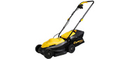 CHAMPION Газонокосилка эл. EM3411 { 1 кВт  пласт+ткань 30л  шир.320мм выс.25-65мм,  6, 4кг }