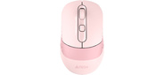 Мышь A4Tech Fstyler FB10CS розовый оптическая  (2000dpi) silent беспроводная BT / Radio USB  (4but)