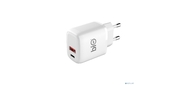 Bion Сетевое Зарядное Устройство,  USB-A + USB-C,  PowerDelivery,  18 Вт,  белый [BXP-ADP-PD-AC-18W]