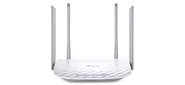 TP-Link AC1200 Dual Band Wireless Router, Mediatek, 867Mbps at 5GHz + 300Mbps at 2.4GHz, 802.11ac / a / b / g / n, 1 10 / 100Mbps WAN + 4 10 / 100Mbps LAN ports, 1 USB 2.0 port for 3G 4G Sharing and FTP Media Print Server, 2 fixed antennas