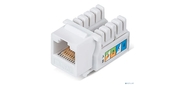 Модуль Keystone Jack RJ-45 (8P8C),  UTP неэкранированный,  CAT 6,  тип 90 градусов,  белый REXANT PRO