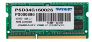 Память DDR3 4Gb 1600MHz Patriot PSD34G16002S RTL PC3-12800 SO-DIMM 204-pin