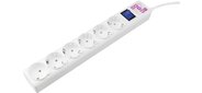 PowerCube Фильтр-удлинитель SPG (5+1)-16B-3M 6 розеток, 3.0м, 16А / 3.5кВт, белый