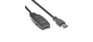 Кабель-адаптер USB3.0-repeater,  удлинительный активный <Am-->Af> 15м Aopen / qust<ACU827A-15M>