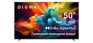 Телевизор LED Digma 50" DM-LED50UBB33 Яндекс.ТВ Frameless черный 4K Ultra HD 60Hz DVB-T DVB-T2 DVB-C DVB-S DVB-S2 USB WiFi Smart TV