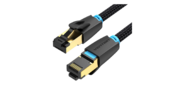 Патч-корд Vention прямой SFTP cat.8 RJ45 - 5м. Черный Тканевая оплетка