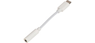 Переходник Buro BHP TPC-JCK USB Type-C  (m) Jack 3.5mm  (f) белый