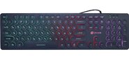 Клавиатура Oklick 420MRL белый USB slim Multimedia LED
