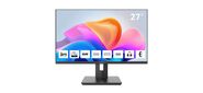 Монитор 27" AIWA MQ274A Black  (IPS,  2560x1440,  HDMI+DP+Type C 15W,  4 ms,  178° / 178°,  300 cd / m,  1000:1,  100Hz,  Spk,  Pivot,  внутр БП)