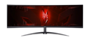 44, 5'' ACER Nitro XZ452CUVbemiiphuzx, ZeroFrame, Curved 1500R Black, 32:9, VA, 5120x1440, 1 / 4ms, 450cd, 165Hz, 2xHDMI (2.1)+1xDP (1.4)+1xType-C (PD90W)+Audio out+USB3.2 (2Up 3Down)+RJ45, Speakers 3Wx2