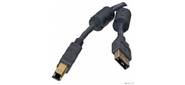 5bites Проф. Кабель 5bites UC5010-018A USB2.0,  AM / BM,  зол.разъемы,  ферр.кольца,  1.8м.,  черный