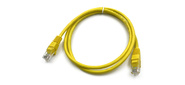 Патч-корд Buro UTP 4 пары cat5E CCA molded 1м желтый RJ-45  (m)-RJ-45  (m)