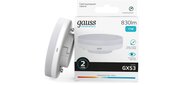 GAUSS 83821 Светодиодная лампа LED Elementary GX53 11W 830lm 4100K 1 / 10 / 100 0