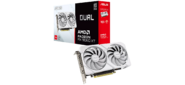 Видеокарта Asus PCI-E 5.0 DUAL-RX9060XT-16G-WHITE AMD Radeon RX 9060XT 16Gb 128bit GDDR6 2550 / 20000 HDMIx1 DPx2 HDCP Ret