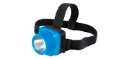 Ultraflash LED5375  (фонарь налобн аккум 220В,  голубой,  1 Ватт  LED,  2 реж,  пласт,  бокс)