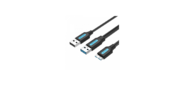 Кабель Vention USB 3.0 AM / micro B,  USB 2.0 AM - 1м