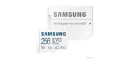 Флеш карта microSD 256GB SAMSUNG EVO PLUS microSDXC Class 10, UHS-I, (SD адаптер) 160MB / s