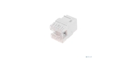 Модуль Keystone Jack RJ-45 (8P8C),  UTP неэкранированный,  CAT 5e,  тип 180 градусов,  белый REXANT PRO