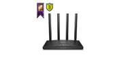 TP-Link Archer C6 V4 Двухдиапазонный Wi-Fi роутер AC1300,  до 400 Мбит / с на 2, 4 ГГц + до 867 Мбит / с на 5 ГГц,  LAN 4x1Гбит / с,  WAN 1x1Гбит / с,  4 антенны