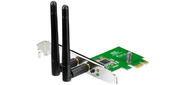 ASUS "PCE-N15" Сет.адаптер Wi-Fi 300Мбит / сек. 802.11b / g / n  (PCI-E x1)  (ret)