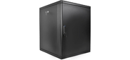 Шкаф коммутационный ЦМО  (ШРН-М-12.500.1-9005) настенный 12U 600x456мм пер.дв.металл 130кг черный 456мм 20.9кг 180град. 610мм