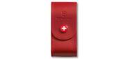 Чехол кожаный красный  (шт.) 4.0521.1,  для Swiss Army Knives or EcoLine 91 mm,  толщина ножа 5-8 уровн