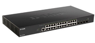 D-Link DXS-1210-28T / A1A,  L2+ Smart Switch with 24 10GBase-T ports and 4 25GBase-X SFP28 ports.32K MAC address,  680Gbps switching capacity,  802.3x Flow Control,  802.3ad Link Aggregation,  4K of 802.