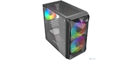Powercase Mistral Micro A3B ARGB, Tempered Glass, 2x 140mm ARGB PWM+1x 120mm ARGB PWM, чёрный, mATX (CMMAB-A3-V2)