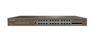 IP-COM G5328F Коммутатор управляемый 3 уровня L3, 28 портов, 24x1 Гбит / с, SFP+ 4x10 Гбит / с, установка в стойку 1U, металлический корпус