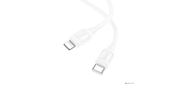 HOCO Кабель USB2.0 Hoco Type-C / Lightning, 2.4А, 27Вт, X115, 1м, белый, коробка